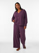 Ribbed jersey cardigan with V-neck, Purple, Model image number 1
