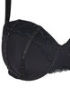 Moulded bra with rhinestone details, Black, Packshot image number 2