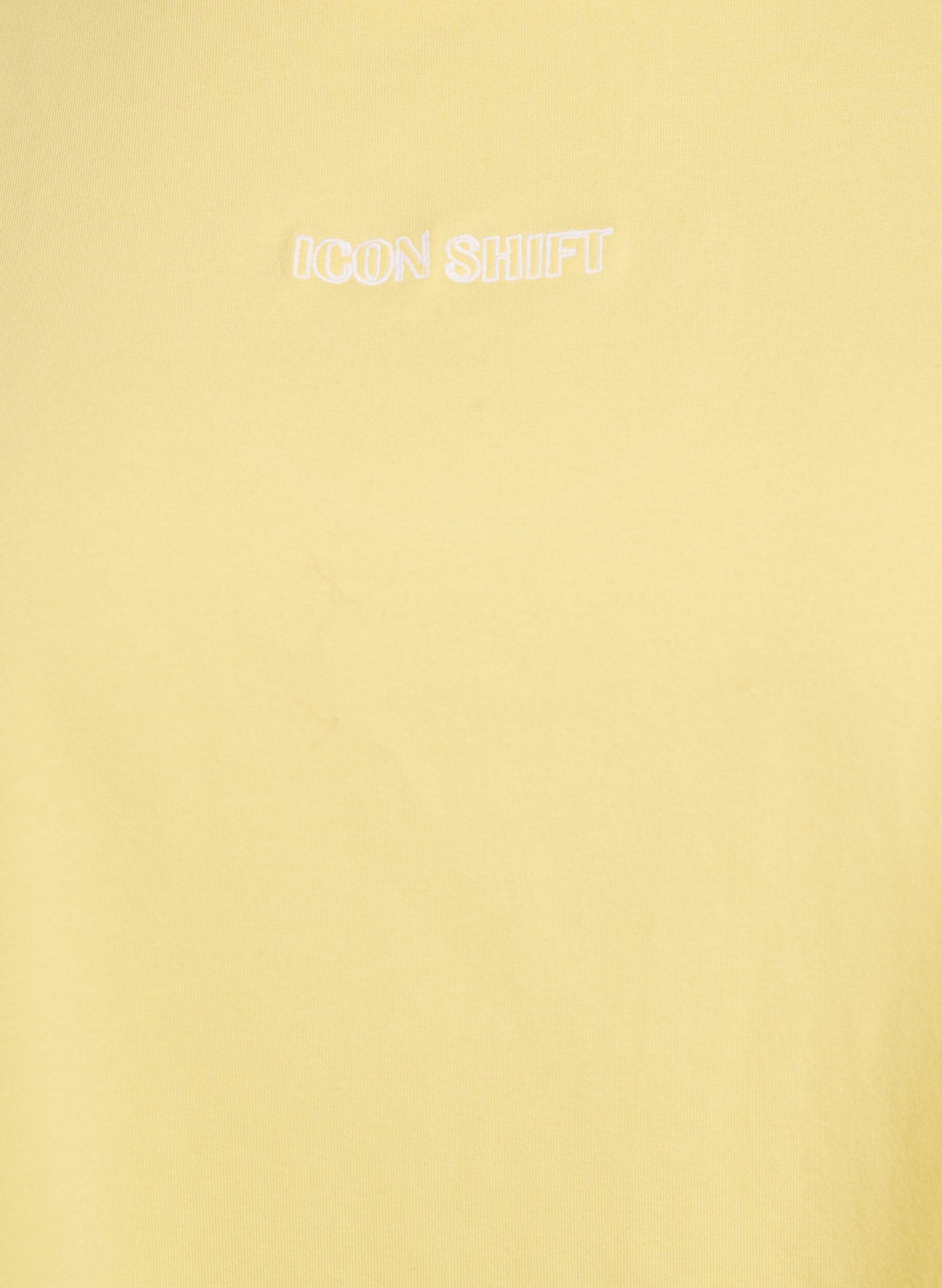ZizzifashionOrganic cotton T-shirt with a small front motif, Yellow, Packshot image number 2