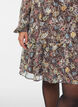 Chiffon dress with floral print and ruffle layers, Brown, Model image number 3
