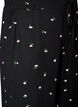 Pyjama bottoms with ribbed texture and floral print, Black, Packshot image number 2