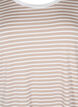 T-shirt with TENCEL™ Lyocell and stripes, Beige, Packshot image number 2