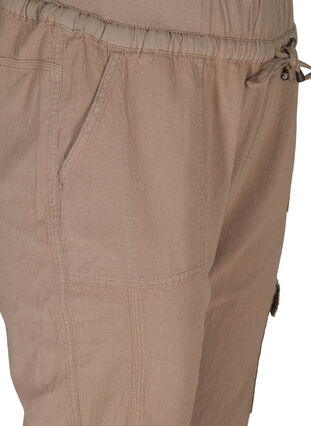 Loose cargo trousers in cotton, Fungi, Packshot image number 2