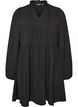 A-line dress with an empire line, Black, Packshot image number 0