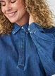Denim blouse with balloon fit, Blue, Model image number 3