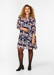 Tunic with floral print and lurex, Night Sky AOP Flower, Model image number 2