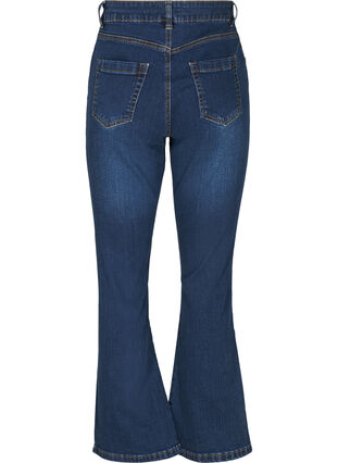 High waisted bootcut Ellen jeans, Dark blue denim, Packshot image number 1