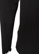 Viscose night top with long sleeves, Black, Packshot image number 3