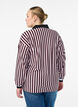 Polo shirt with stripes and text print, Dark Bordeaux, Model image number 2