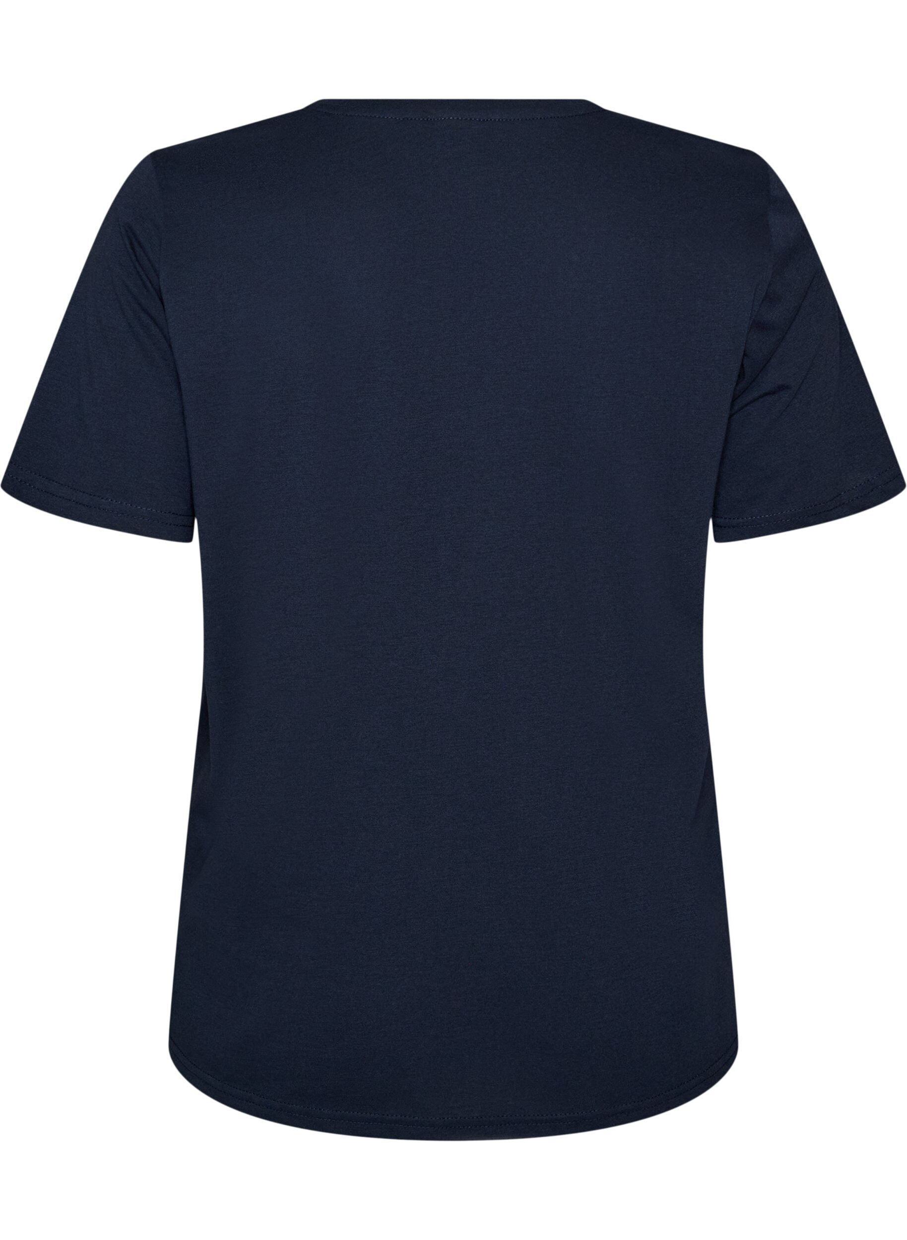 ZizzifashionT-shirt with motif, Blue, Packshot image number 1