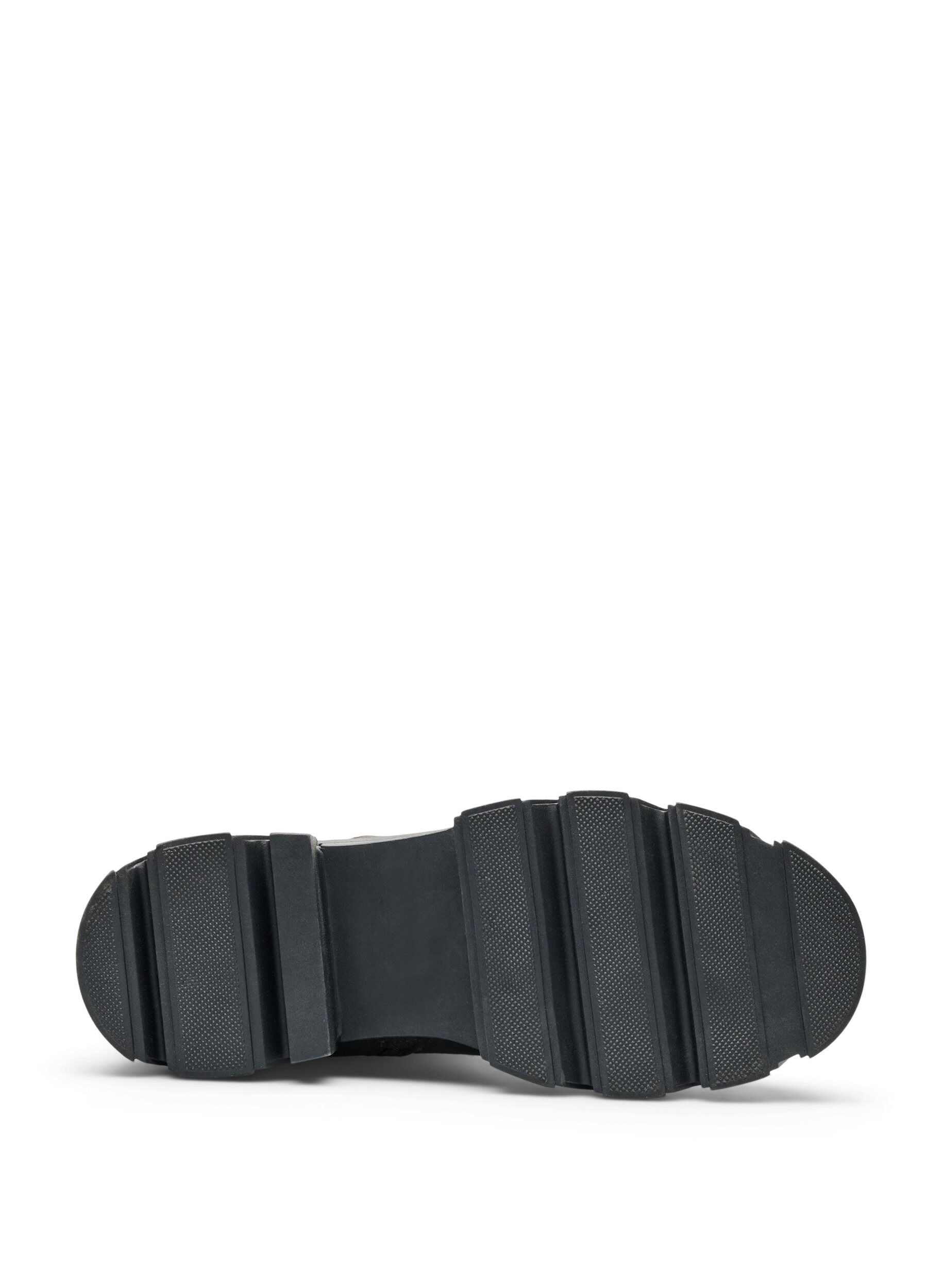 ZizzifashionChunky boot in faux suede, Brown, Packshot image number 4