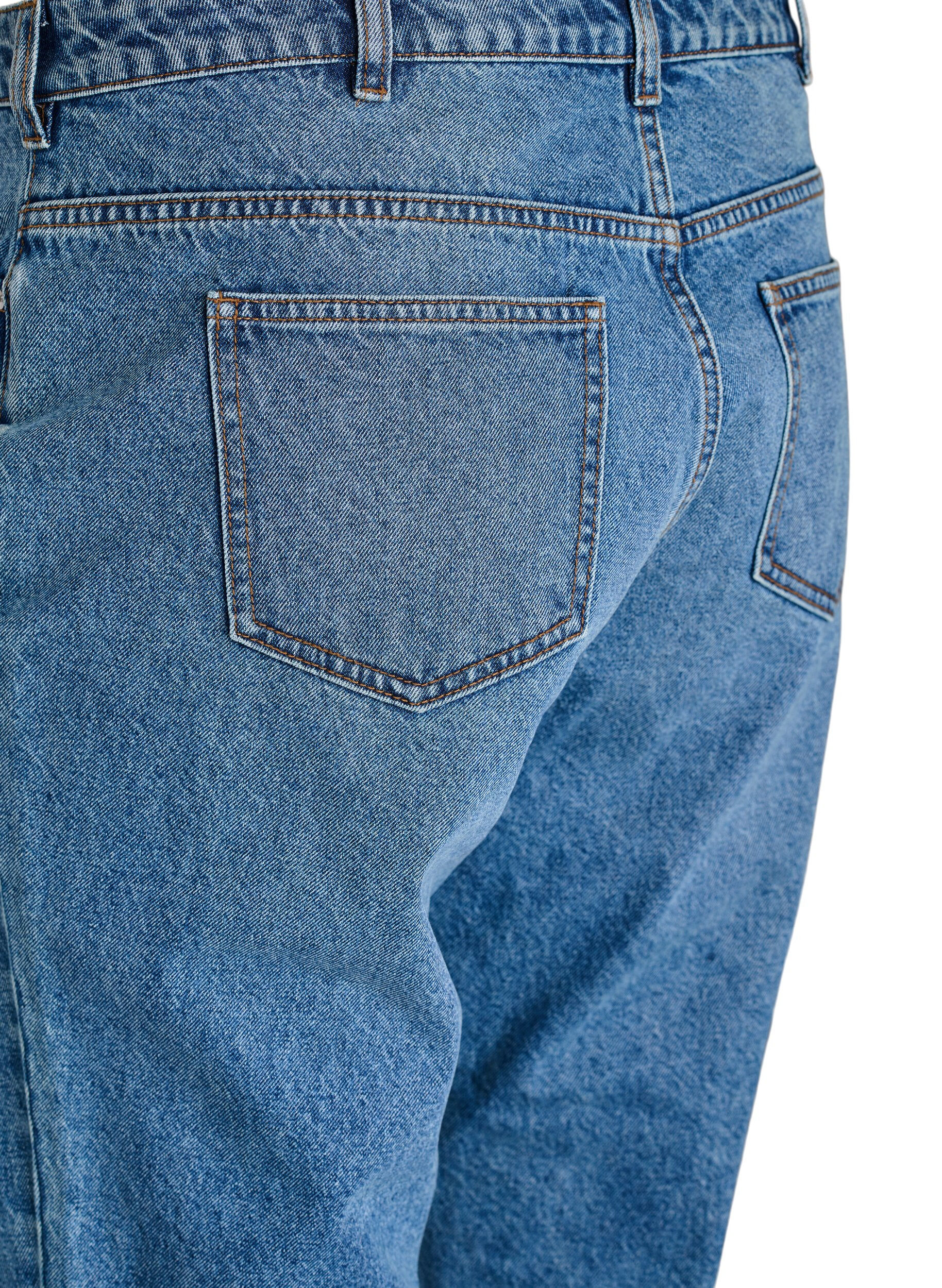 ZizzifashionMille Mom Fit Jeans with high waist, Blue, Packshot image number 3