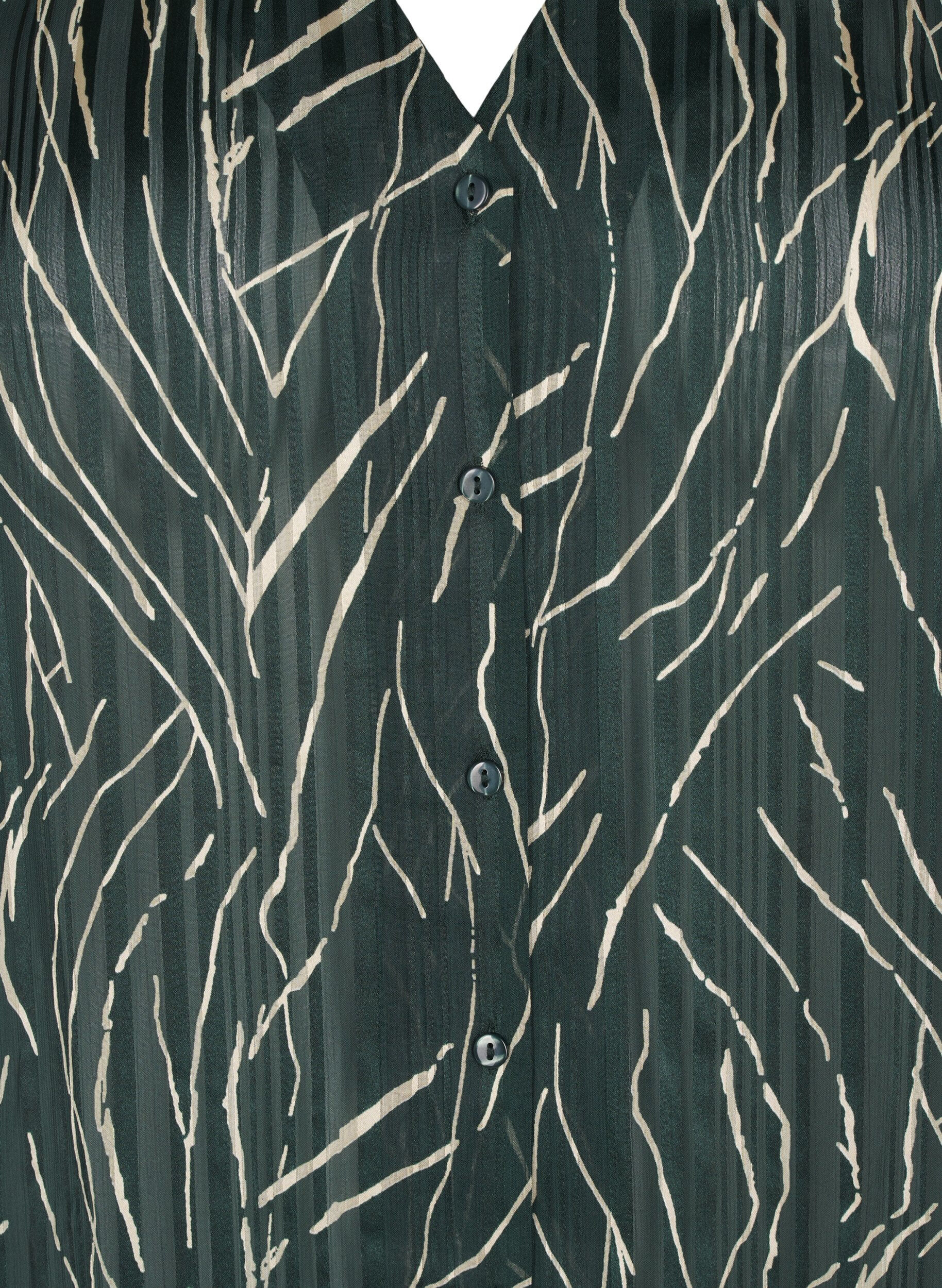 Zizzifashion Long-sleeved shirt with buttons, Green, Packshot image number 2