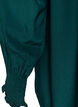 Blouse with ruffle collar and ruching, Green, Packshot image number 3