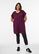 Long training t-shirt, Purple, Model image number 1