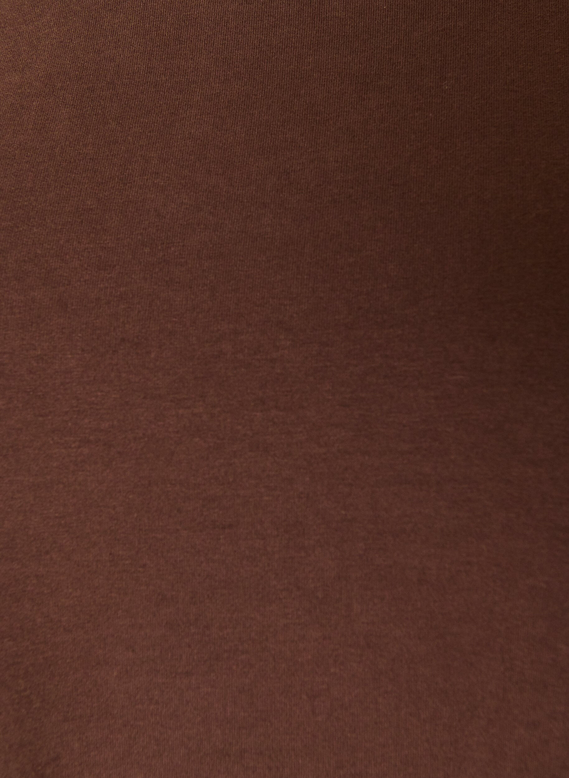 ZizzifashionBasic jersey blouse with long sleeves, Brown, Packshot image number 2