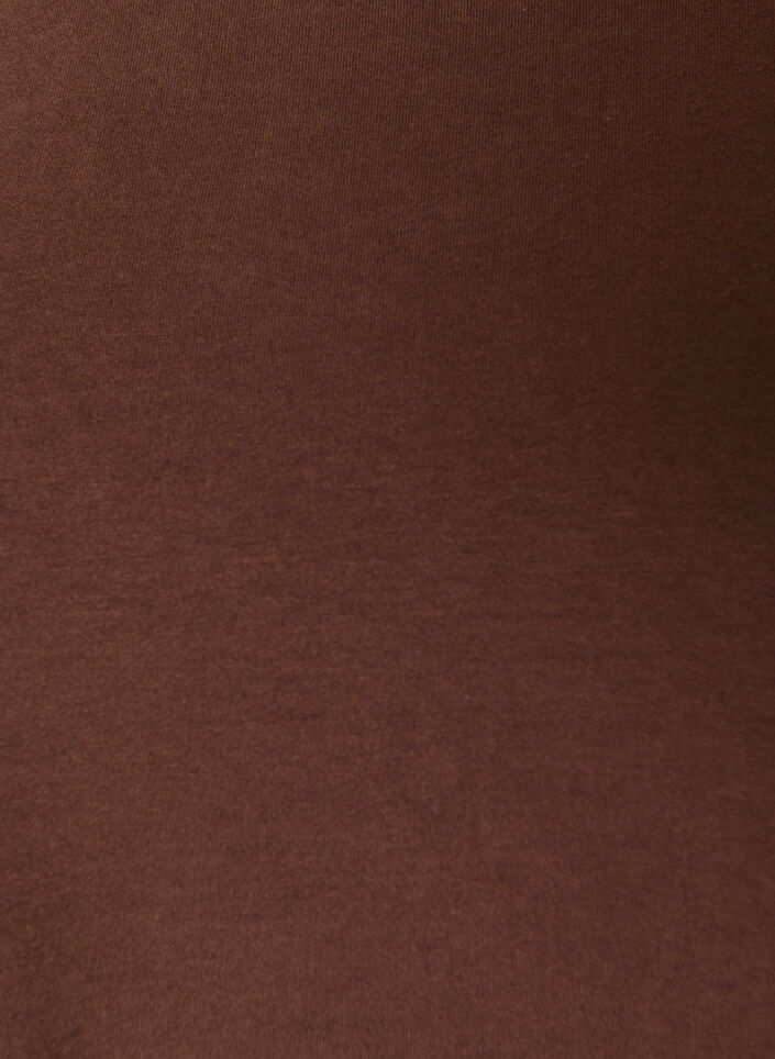 Basic jersey blouse with long sleeves, Brown, Packshot image number 2