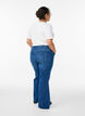 High-waisted bootcut jeans, Blue, Model image number 1