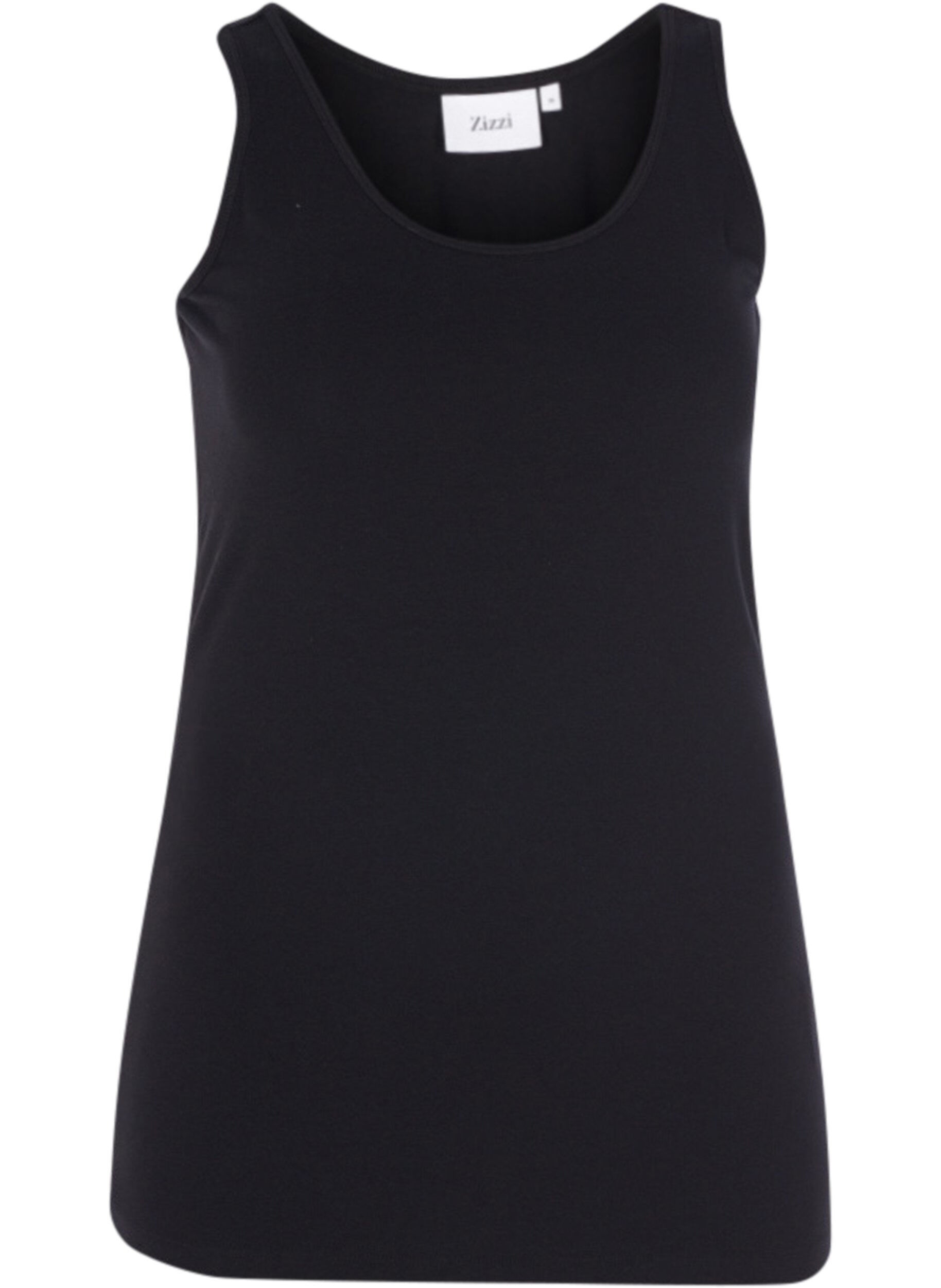 Zizzifashion Basic top, Black, Packshot image number 0