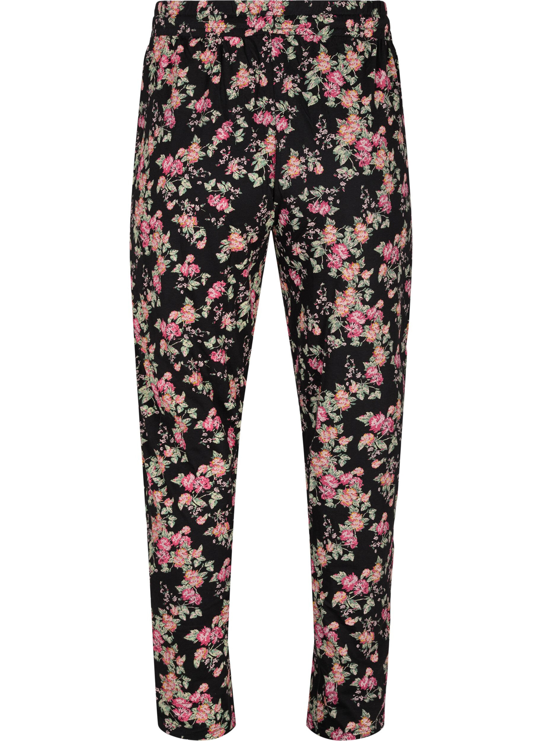 Zizzifashion Pyjama bottoms , Black Pink Oran Flow, Packshot image number 1