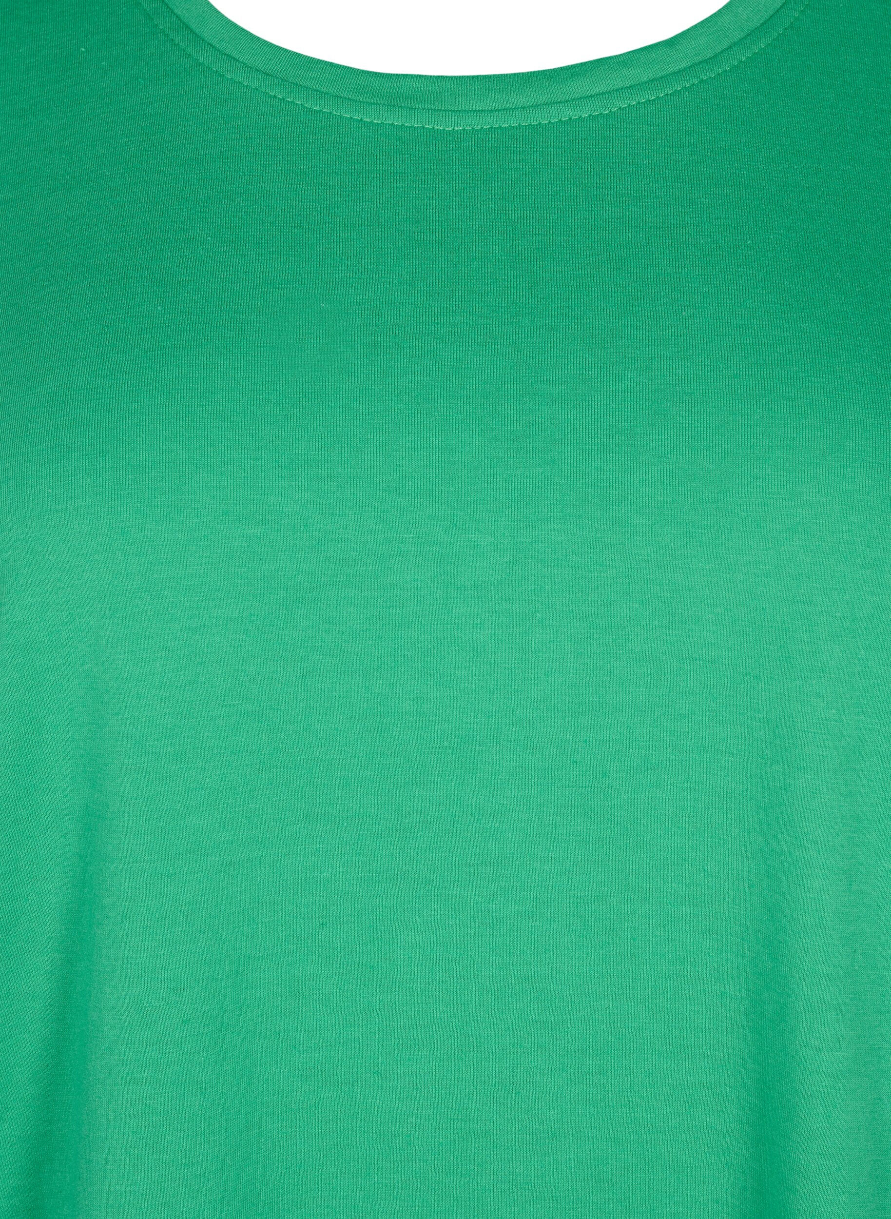 Zizzifashion FLASH - T-shirt with round neck, Kelly Green, Packshot image number 2