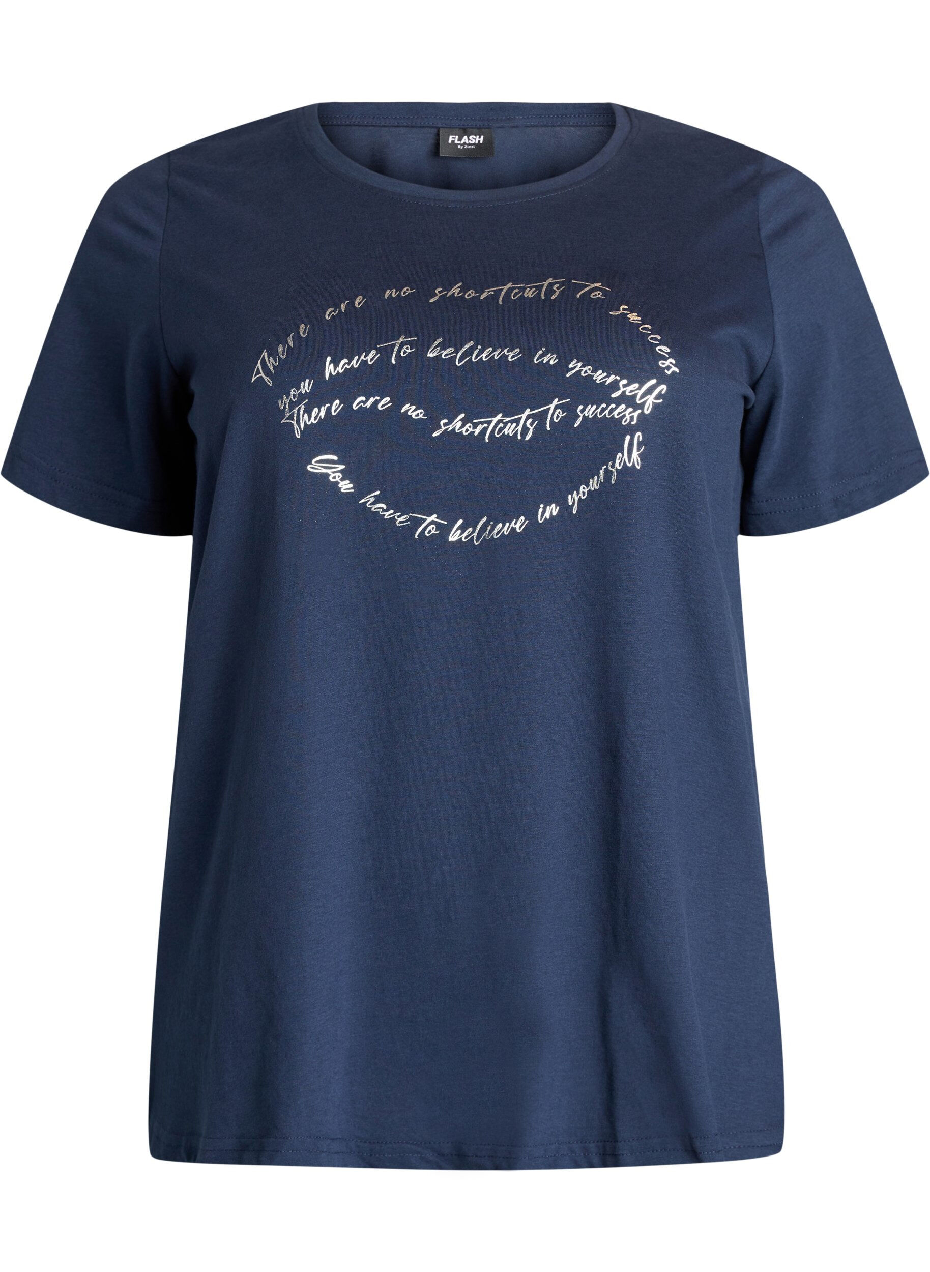 ZizzifashionT-shirt with motif, Blue, Packshot image number 0