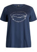 T-shirt with motif, Blue, Packshot image number 0