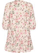 A-line tunic in viscose with 3/4 sleeves, Vanilla, Packshot image number 1