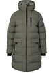Puffer coat with hood and pockets, Green, Packshot image number 0