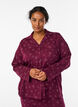 Cotton pyjama shirt with chest pocket, Red, Model image number 0