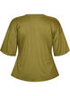 T-shirt with draped detail, Green, Packshot image number 1