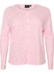 Cardigan in organic cotton with eyelet embroidery, Pink, Packshot image number 0