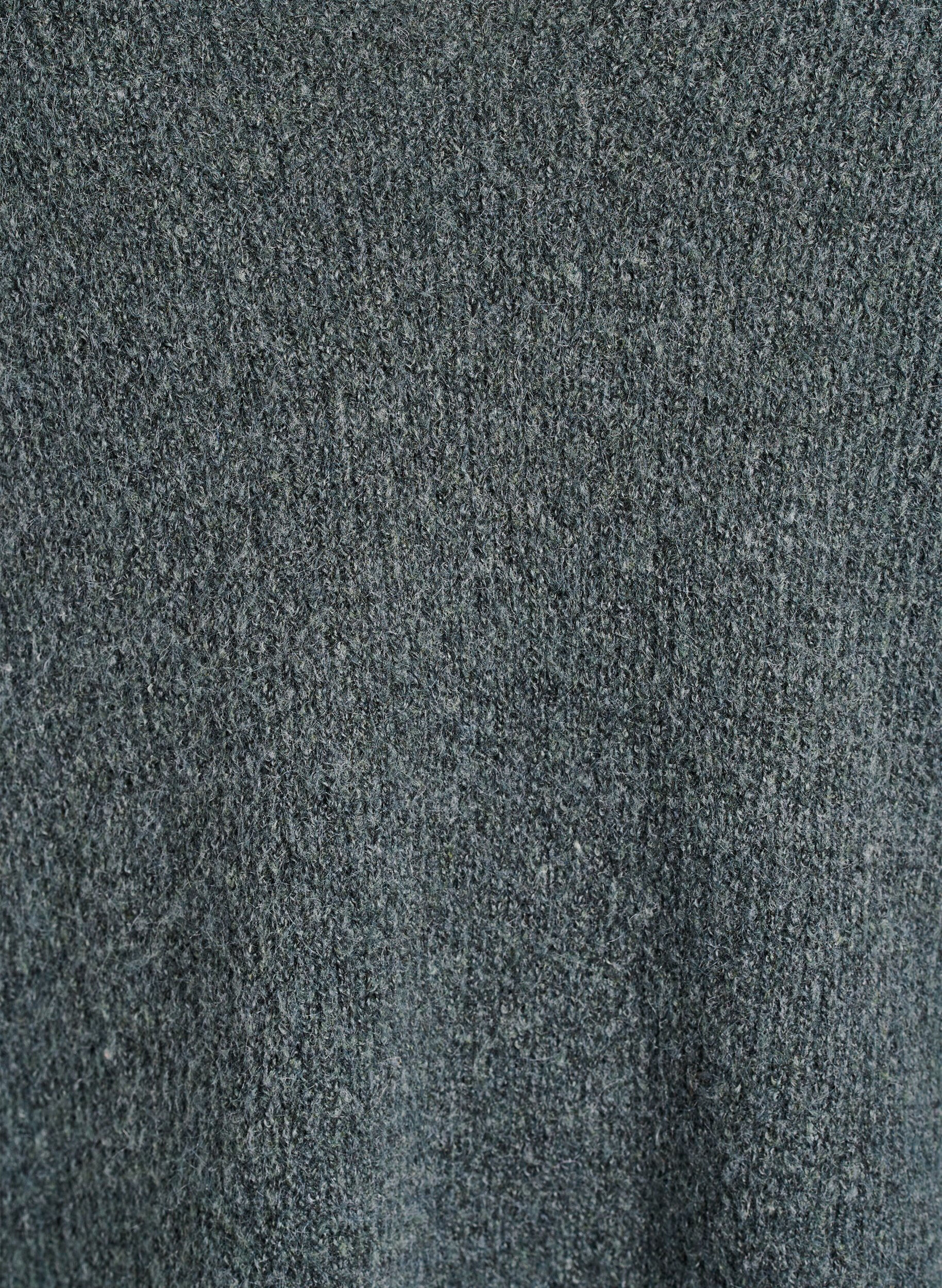 Zizzifashion Knitted blouse with V-neck and raglan sleeves, Green, Packshot image number 2