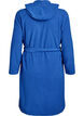 Morning robe with zipper and hood, Blue, Packshot image number 1