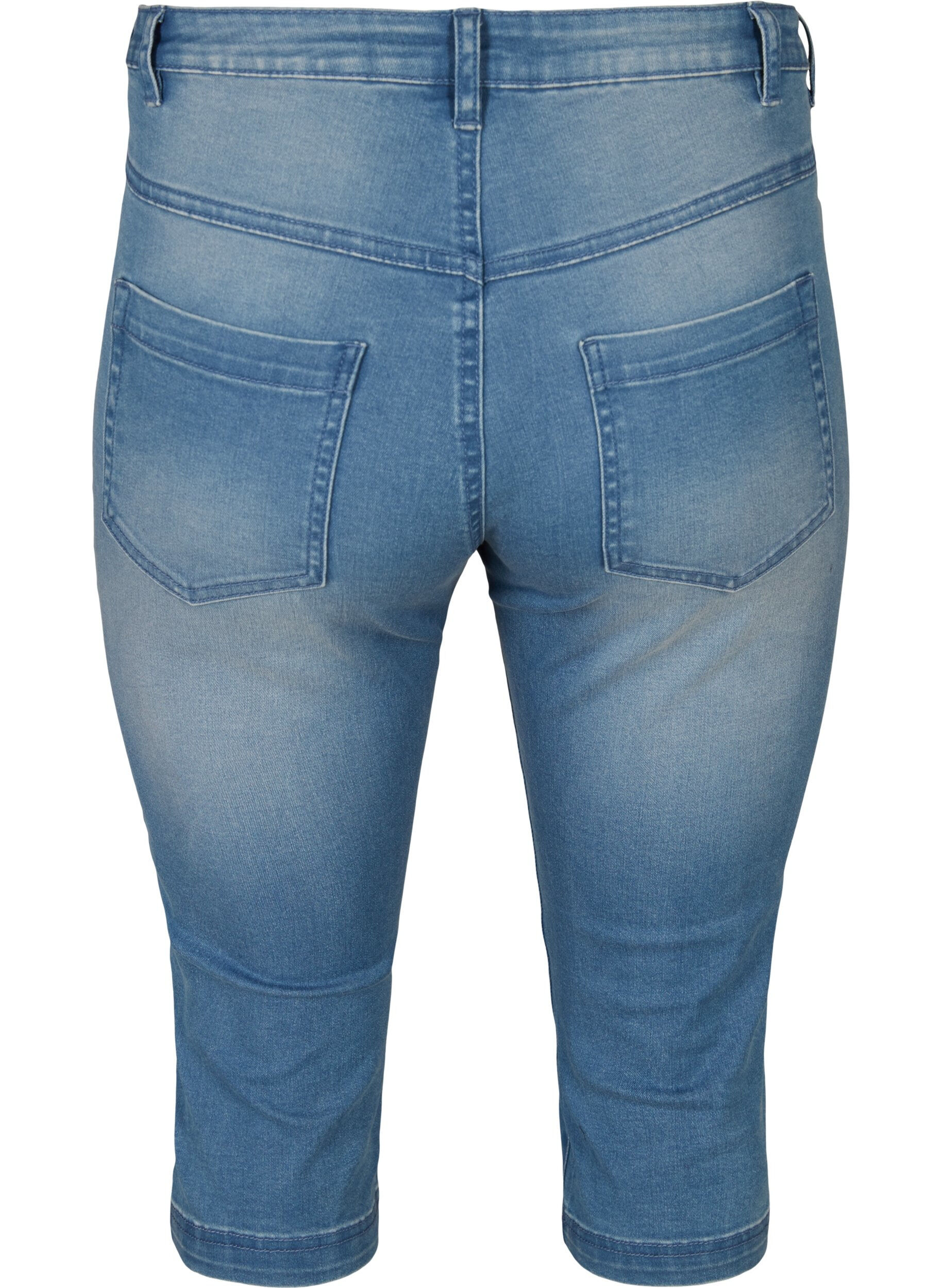 Zizzifashion Slim fit Emily capri jeans, Light Blue, Packshot image number 1