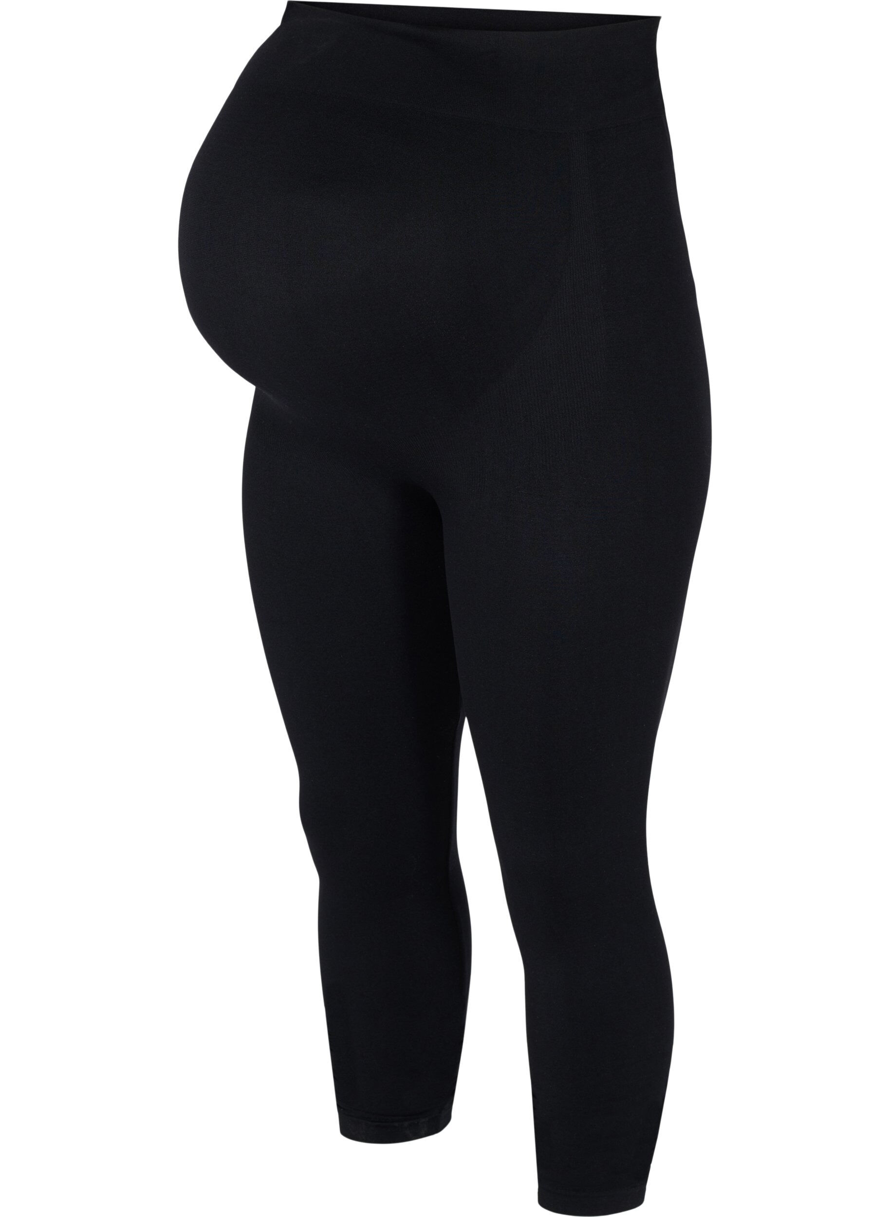 Zizzifashion Seamless maternity leggings, Black, Packshot image number 0