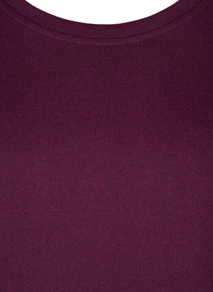 Long sleeve blouse with pearls, Purple Melange, Packshot image number 2