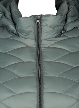 Long, quilted, lightweight jacket, Balsam Green, Packshot image number 2