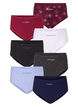 7-pack hipster briefs with regular waist, Dark Bordeaux, Packshot image number 0