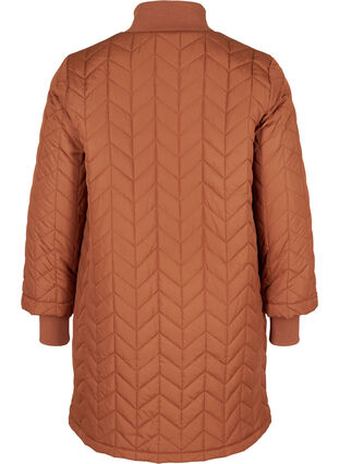 Quilted lightweight thermal jacket with pockets, Sequoia, Packshot image number 1