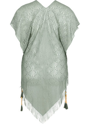 Short-sleeved beach dress with lace, Chinois Green, Packshot image number 1