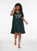 Organic cotton nightdress with V-neck, Green, Model image number 1