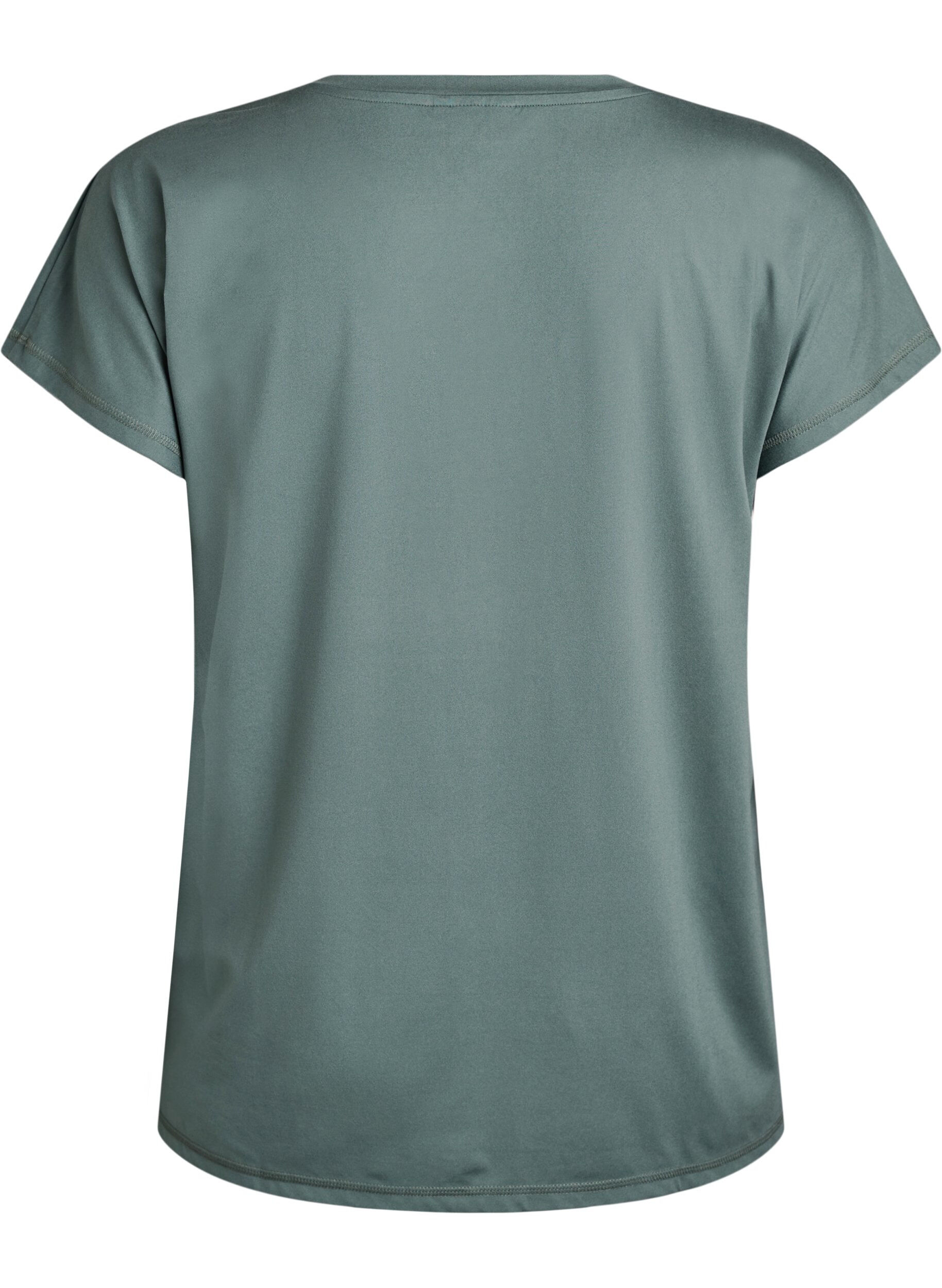 ZizzifashionLoose training t-shirt with v-neck, Green, Packshot image number 1