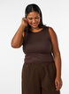 Fitted basic top with reversible function, Brown, Model image number 3