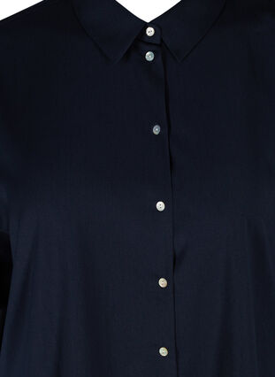 Shirt with 3/4 sleeves and tie details, Medieval Blue, Packshot image number 2