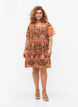Short dress with v-neck and print, Colorful Ethnic, Model image number 2