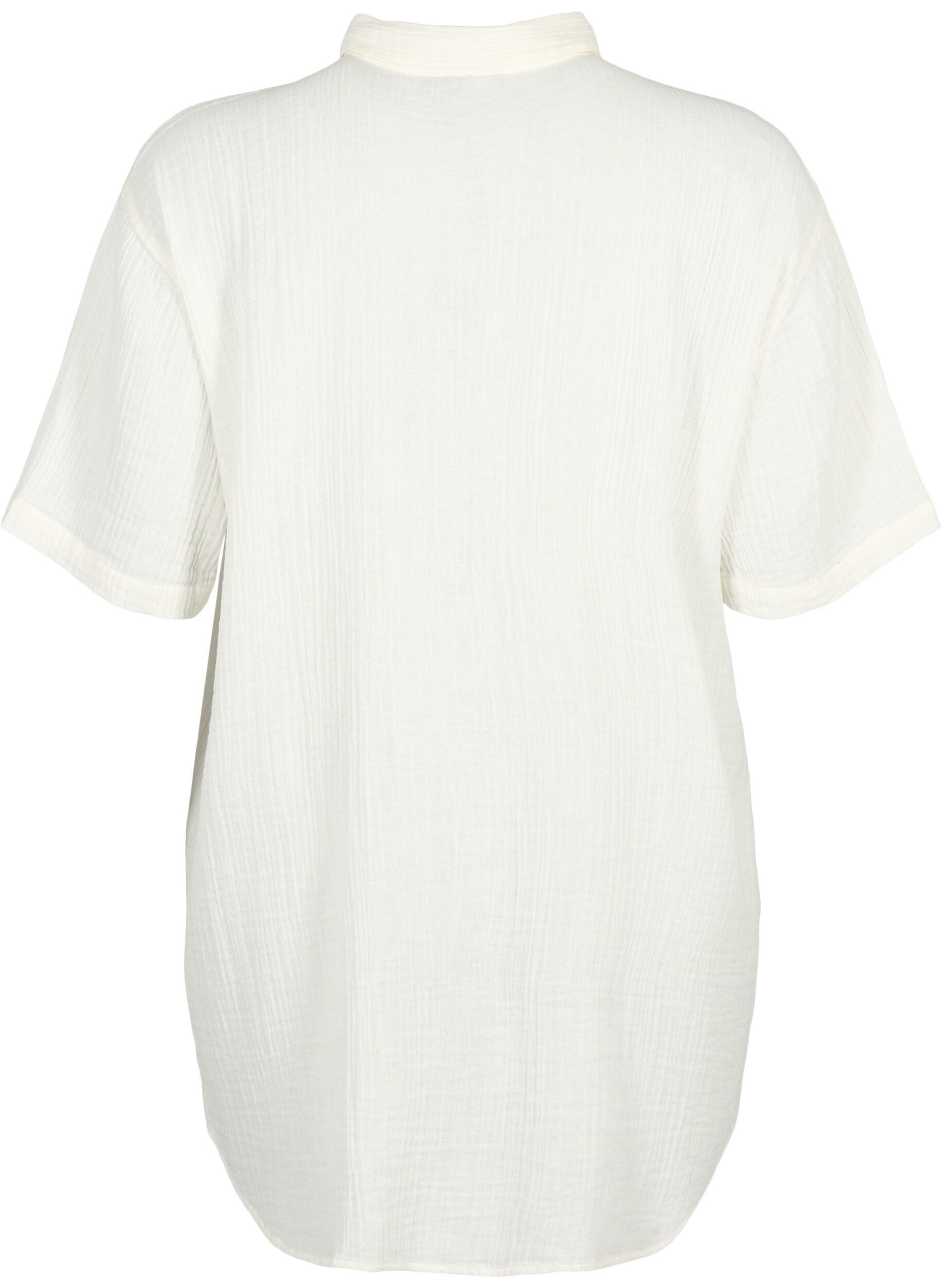 Zizzifashion Short sleeve shirt with buttons, Off-White, Packshot image number 1