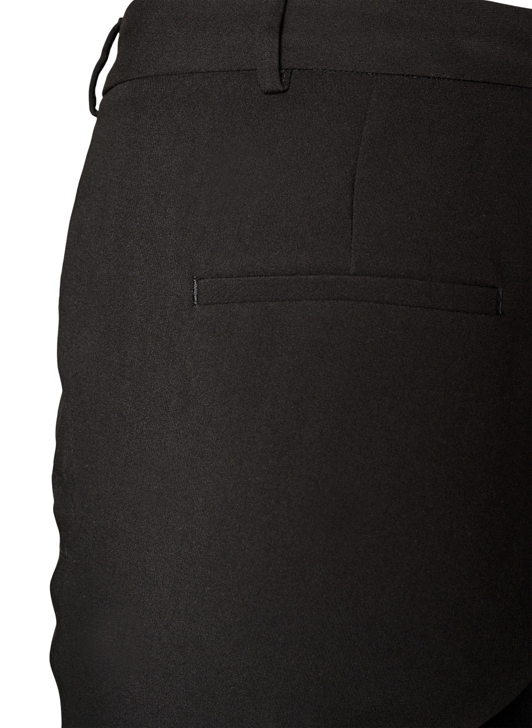 ZizzifashionTailored trousers with a high waist and pressed creases, Black, Packshot image number 3