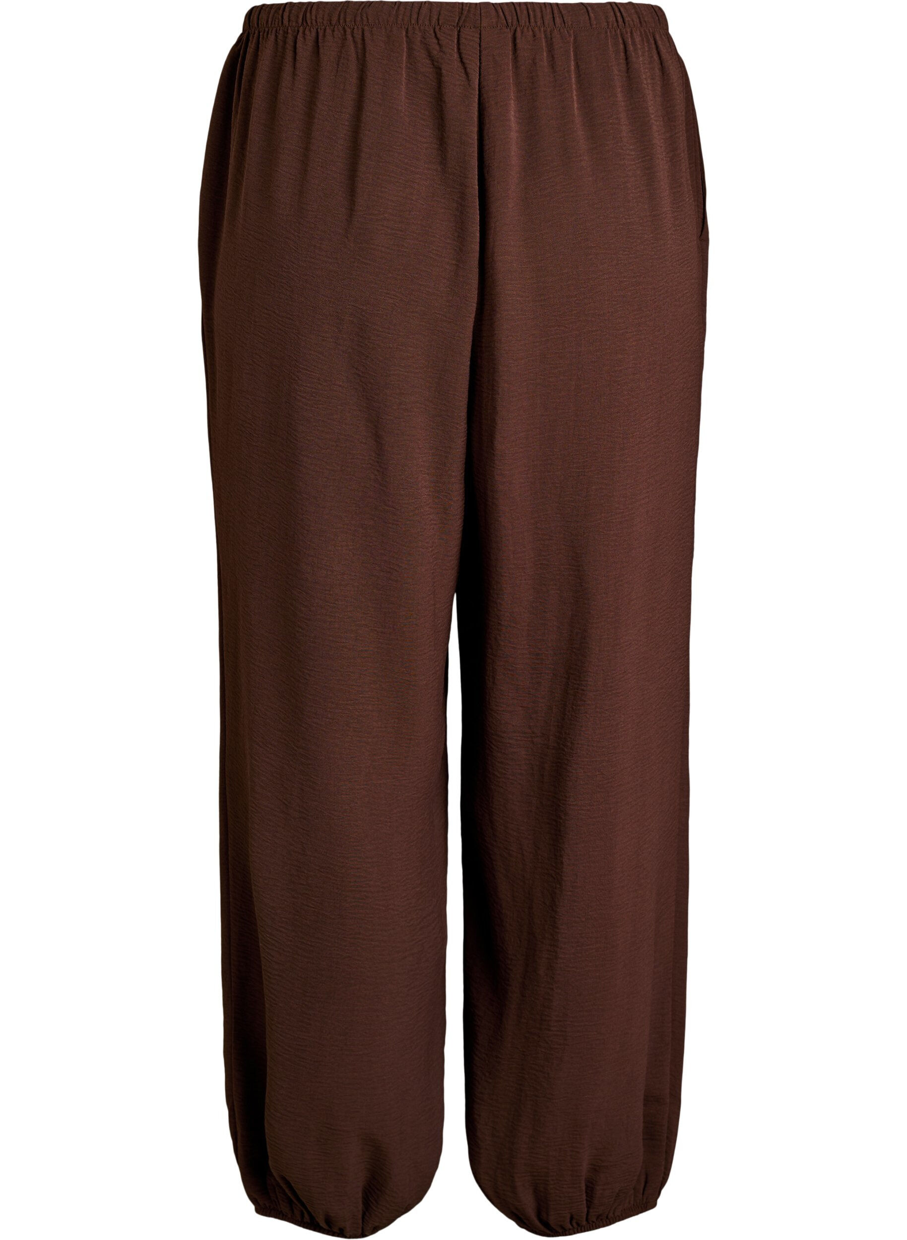 Zizzifashion High-waisted balloon trousers, Brown, Packshot image number 1