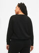 Sweatshirt with text, Black W. Reset, Model image number 1